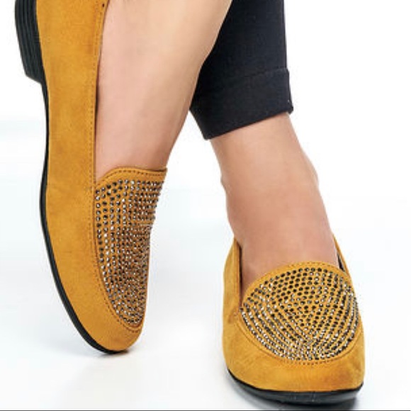 Angel Steps Wide Width Embellished Loafers - Picture 1 of 14